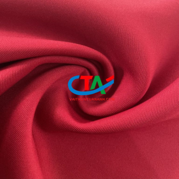 Vải Poly 2 Da – Màu Đỏ Đô