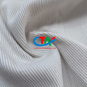Vải Gân Tăm Lạnh Màu Trắng Khổ 1m45