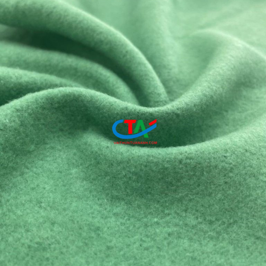Vải Nỉ Poly màu xanh lá