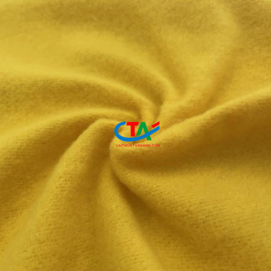 Vải Nỉ Poly màu vàng