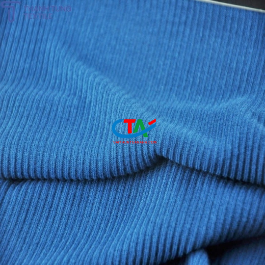 Vải Gân Tăm Lạnh Màu Xanh Dương Khổ 1m45